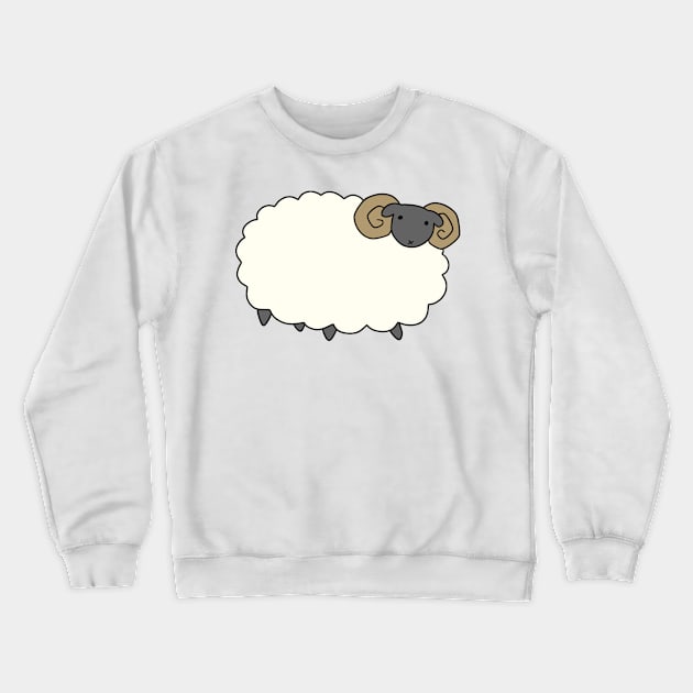 Fluffy Ram Crewneck Sweatshirt by saradaboru